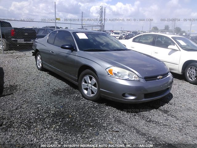 2G1WM15K169192244 - 2006 CHEVROLET MONTE CARLO LT GRAY photo 1