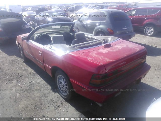 1C3EU4538SF679590 - 1995 CHRYSLER LEBARON GTC RED photo 3