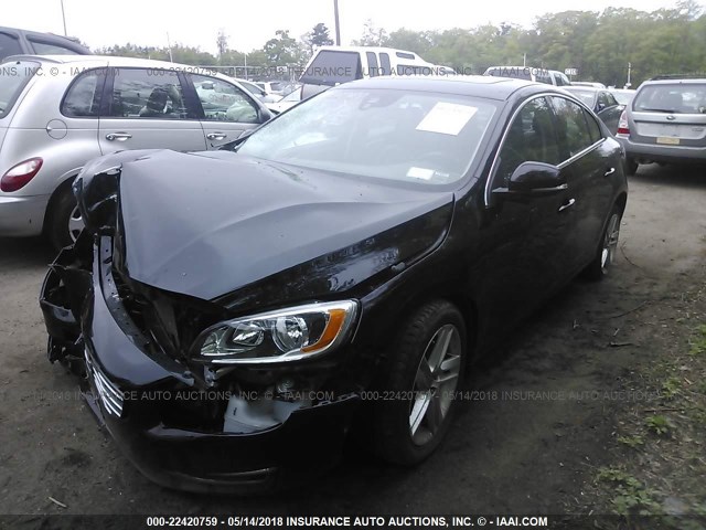 YV1612TC4F1309993 - 2015 VOLVO S60 PREMIER+ BLACK photo 2