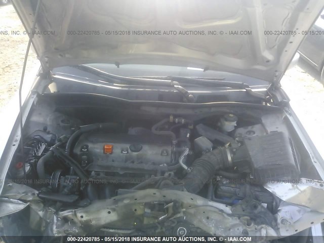 1HGCP26408A069602 - 2008 HONDA ACCORD LXP SILVER photo 10