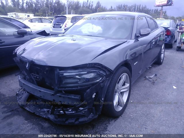 2C3CDXCT0GH132587 - 2016 DODGE CHARGER R/T GRAY photo 2