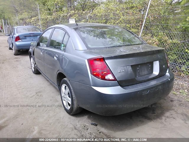 1G8AJ58F47Z170921 - 2007 SATURN ION LEVEL 2 GRAY photo 3