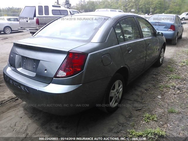 1G8AJ58F47Z170921 - 2007 SATURN ION LEVEL 2 GRAY photo 4