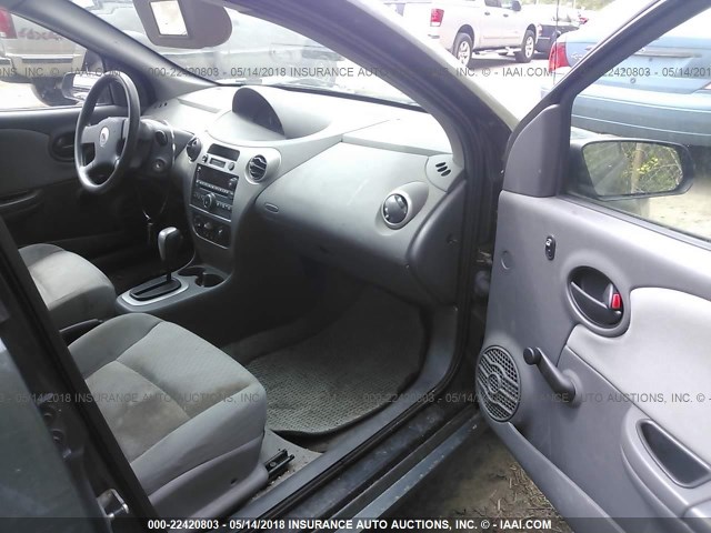 1G8AJ58F47Z170921 - 2007 SATURN ION LEVEL 2 GRAY photo 5