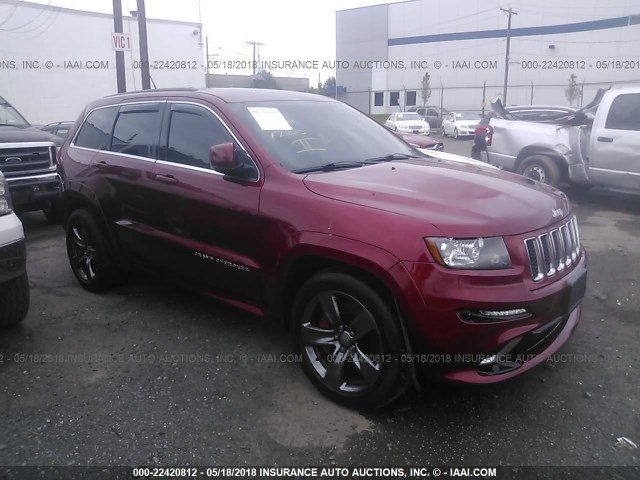 1C4RJFDJ5CC173784 - 2012 JEEP GRAND CHEROKEE SRT-8 MAROON photo 1