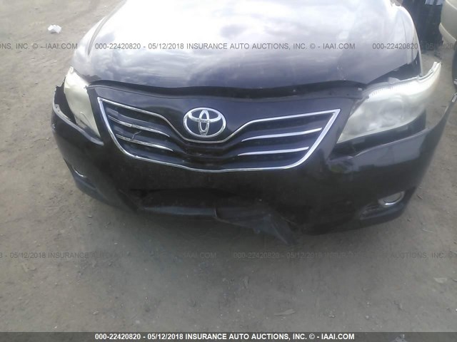 4T4BF3EK8BR110892 - 2011 TOYOTA CAMRY SE/LE/XLE BLACK photo 6