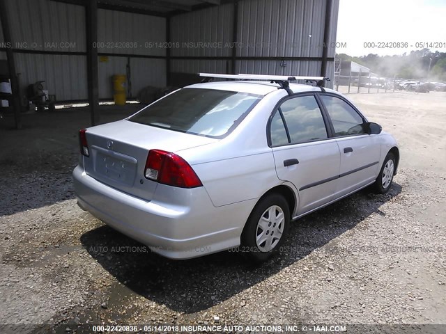 1HGES16365L028612 - 2005 HONDA CIVIC DX VP 银色 照片 4