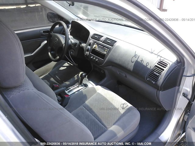 1HGES16365L028612 - 2005 HONDA CIVIC DX VP 银色 照片 5