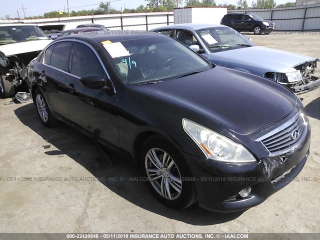 JN1CV6AR1AM450624 - 2010 INFINITI G37 BLACK photo 1