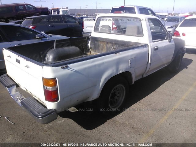 4TARN81A9RZ208543 - 1994 TOYOTA PICKUP 1/2 TON SHORT WHEELBASE STB WHITE photo 4