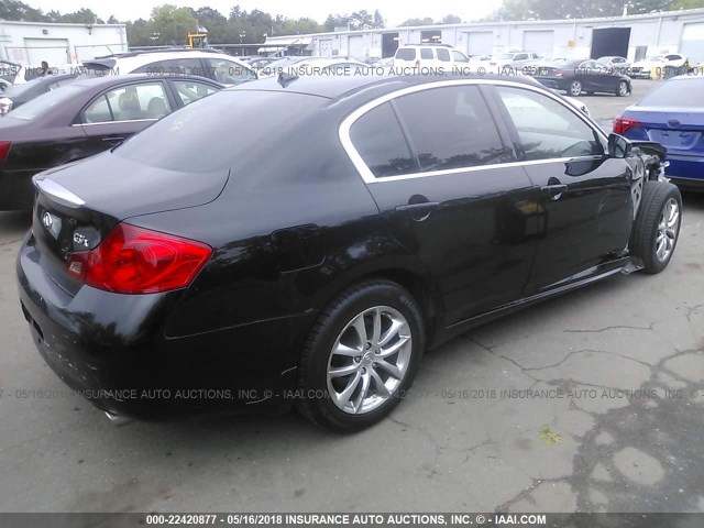 JNKCV61F99M352115 - 2009 INFINITI G37 BLACK photo 4