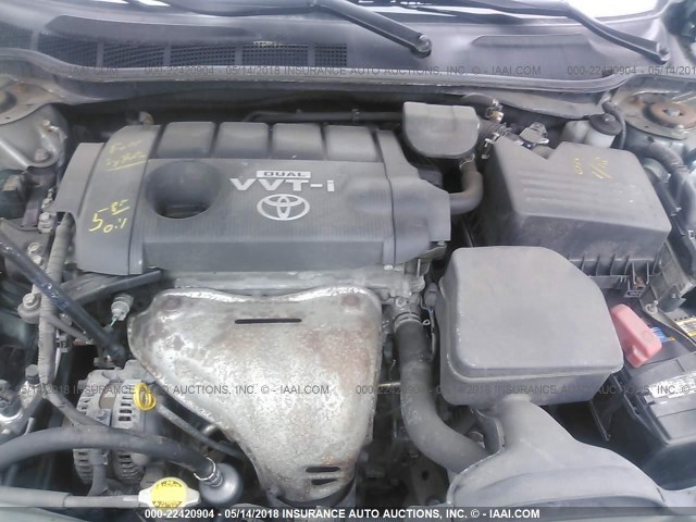 4T1BF3EK3AU541651 - 2010 TOYOTA CAMRY SE/LE/XLE TEAL photo 10