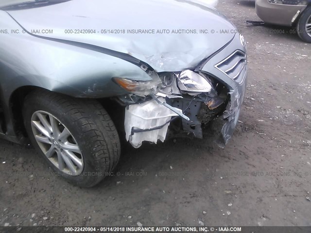 4T1BF3EK3AU541651 - 2010 TOYOTA CAMRY SE/LE/XLE TEAL photo 6