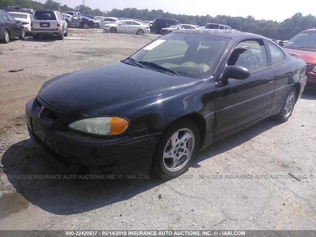 1G2NW12E33C132972 - 2003 PONTIAC GRAND AM GT BLACK photo 2