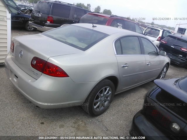 1G4HD572X7U218022 - 2007 BUICK LUCERNE CXL GOLD photo 4