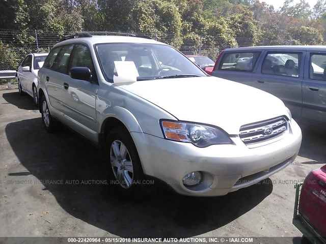 4S4BP61C557327343 - 2005 SUBARU LEGACY OUTBACK 2.5I Champagne photo 1