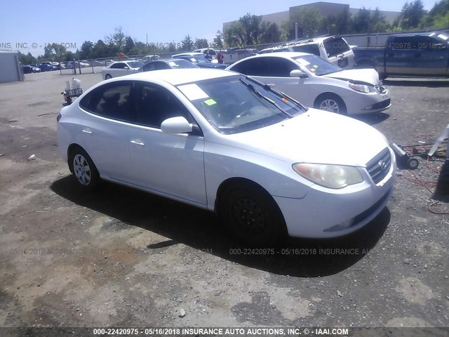 KMHDU46D17U051240 - 2007 HYUNDAI ELANTRA GLS/SE/LIMITED WHITE photo 1