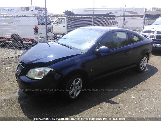 1G2AS18H497189212 - 2009 PONTIAC G5 BLUE photo 2