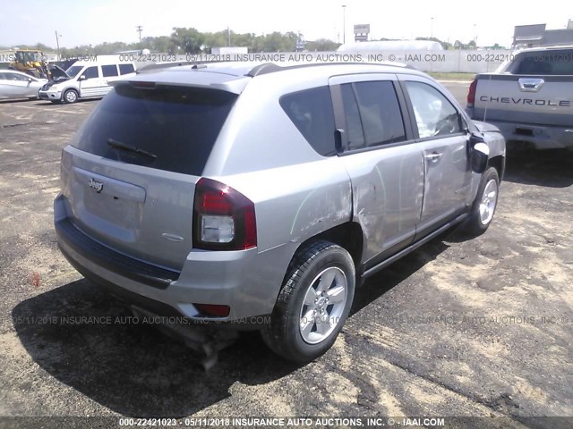 1C4NJCEA1GD735322 - 2016 JEEP COMPASS LATITUDE ვერცხლისფერი ფოტო 4