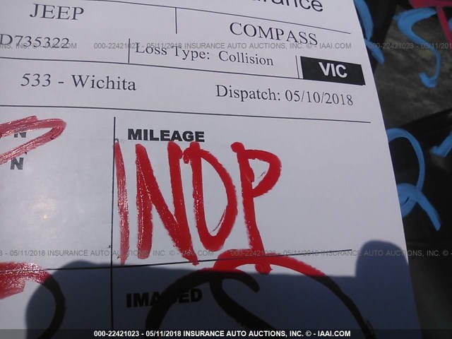 1C4NJCEA1GD735322 - 2016 JEEP COMPASS LATITUDE ვერცხლისფერი ფოტო 7