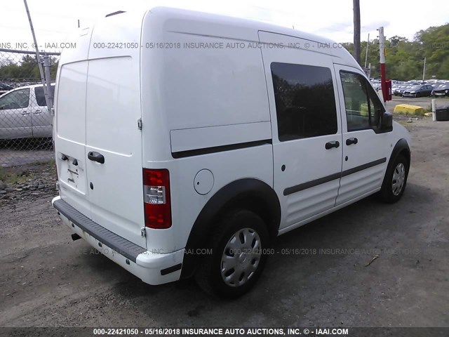 NM0LS7BN9DT175082 - 2013 FORD TRANSIT CONNECT XLT WHITE photo 4