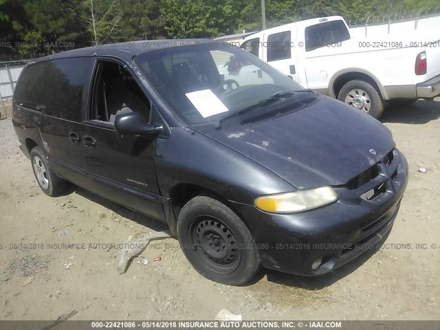 1B4GP44GXYB597325 - 2000 DODGE GRAND CARAVAN SE/SPORT BLACK photo 1