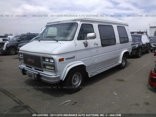 1GDEG25KXRF522728 - 1994 GMC RALLY WAGON / VAN G2500 WHITE photo 2