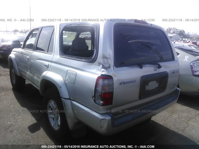 JT3HN86R0Y0264179 - 2000 TOYOTA 4RUNNER SR5 SILVER photo 3