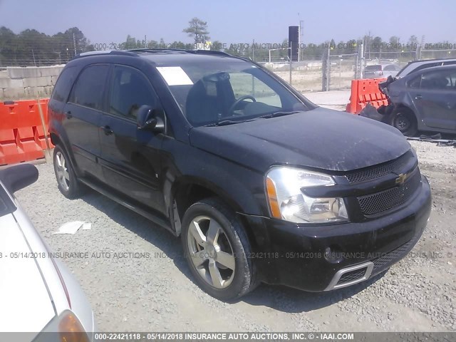 2CNDL937686299644 - 2008 CHEVROLET EQUINOX SPORT BLACK photo 1