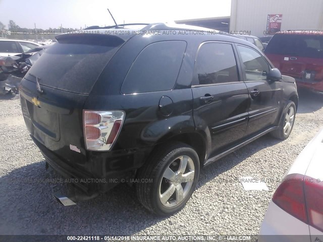 2CNDL937686299644 - 2008 CHEVROLET EQUINOX SPORT BLACK photo 4