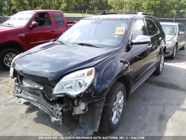 2GNFLGEK5D6130283 - 2013 CHEVROLET EQUINOX LTZ BLACK photo 2