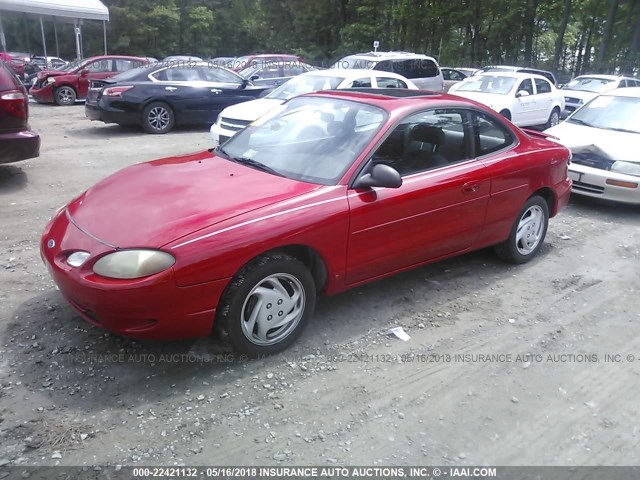 3FAFP11312R206599 - 2002 FORD ESCORT ZX2 RED photo 2