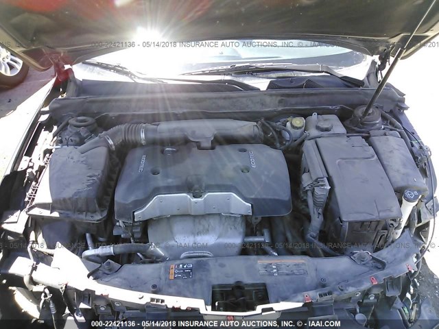 1G11C5SLXEF121776 - 2014 CHEVROLET MALIBU 1LT ნაცრისფერი ფოტო 10