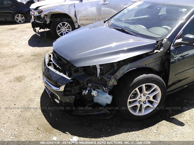 1G11C5SLXEF121776 - 2014 CHEVROLET MALIBU 1LT ნაცრისფერი ფოტო 6