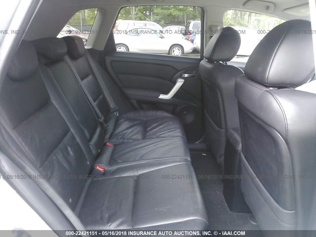 5J8TB18227A000946 - 2007 ACURA RDX SILVER photo 8