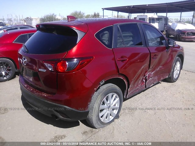 JM3KE2CE6D0113364 - 2013 MAZDA CX-5 TOURING RED photo 4