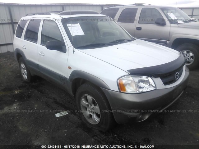 4F2CZ96124KM06525 - 2004 MAZDA TRIBUTE ES WHITE photo 1