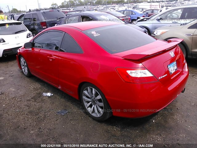 2HGFG2A5XBH700457 - 2011 HONDA CIVIC SI RED photo 3