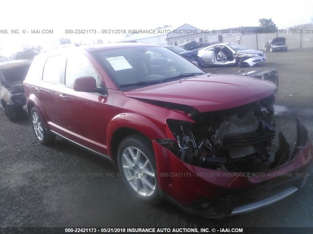 3C4PDDBG9ET241389 - 2014 DODGE JOURNEY SXT RED photo 1