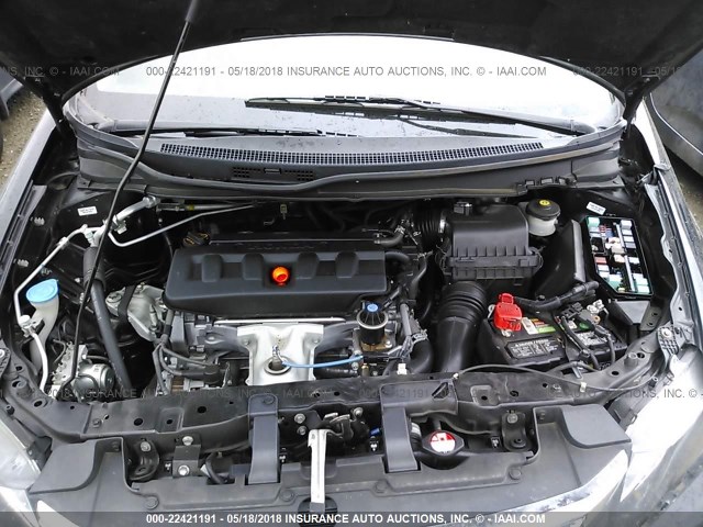 19XFB2F91CE347533 - 2012 HONDA CIVIC EXL BLACK photo 10