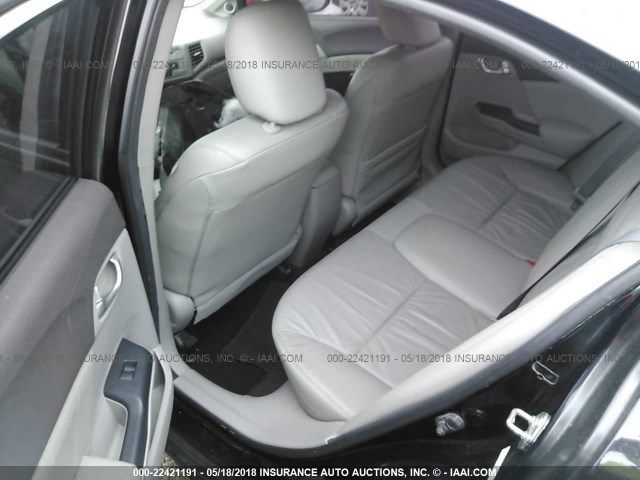19XFB2F91CE347533 - 2012 HONDA CIVIC EXL BLACK photo 8