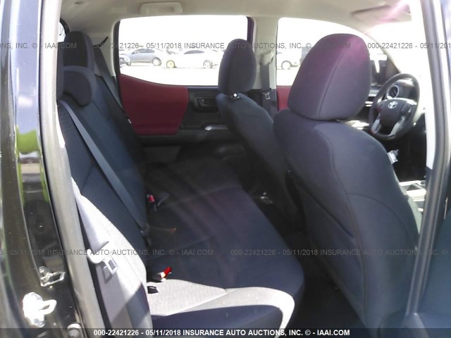 5TFAZ5CN2JX056366 - 2018 TOYOTA TACOMA DBL CAB/SR5/TRD SPORT/OR BLACK photo 8