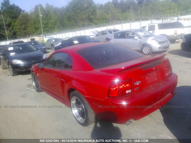 1FAFP42X2XF138384 - 1999 FORD MUSTANG GT RED photo 3