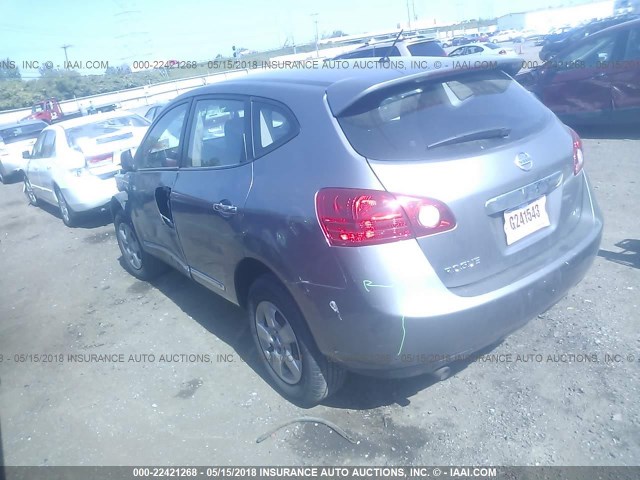 JN8AS5MV3DW647369 - 2013 NISSAN ROGUE S/SV GRAY photo 3