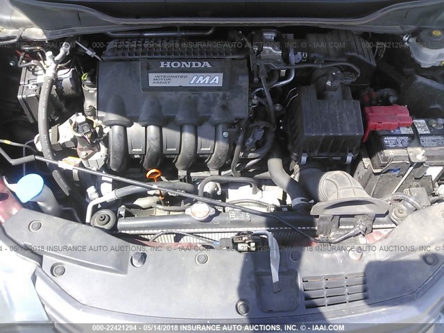 JHMZE2H73AS026294 - 2010 HONDA INSIGHT EX MAROON photo 10