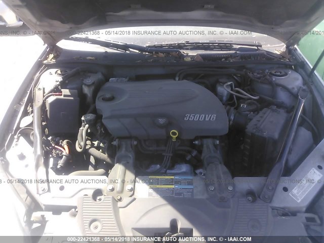 2G1WB58K569399793 - 2006 CHEVROLET IMPALA LS SILVER photo 10