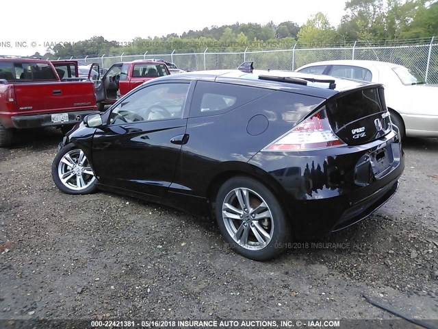 JHMZF1D48DS002113 - 2013 HONDA CR-Z BLACK photo 3