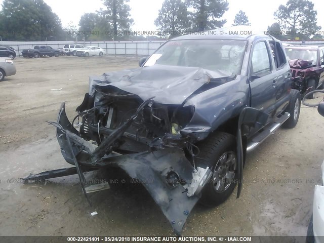 5TFJU4GN7FX066482 - 2015 TOYOTA TACOMA DOUBLE CAB PRERUNNER GRAY photo 2