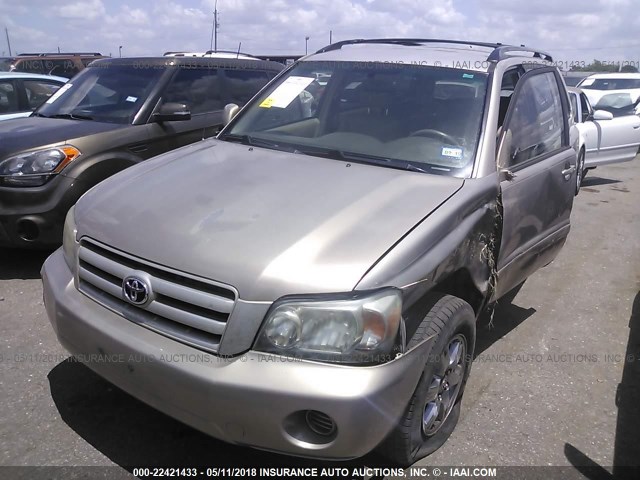 JTEDP21A360118788 - 2006 TOYOTA HIGHLANDER LIMITED TAN photo 2