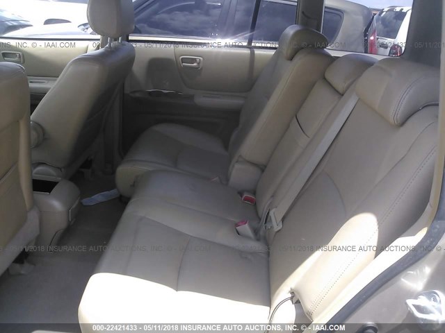 JTEDP21A360118788 - 2006 TOYOTA HIGHLANDER LIMITED TAN photo 8